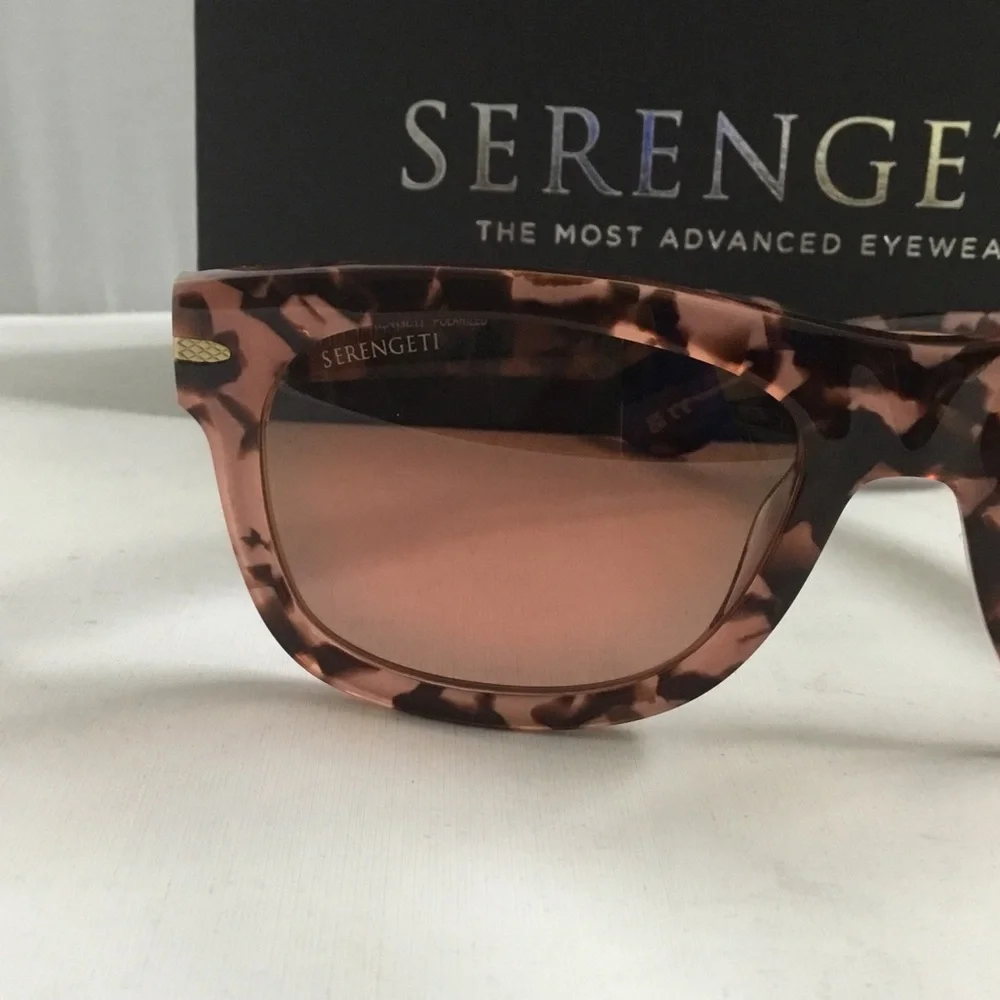 Serengeti Foyt Men’s Tortoiseshell Frame Sunglasses with Polarized Brown Lenses